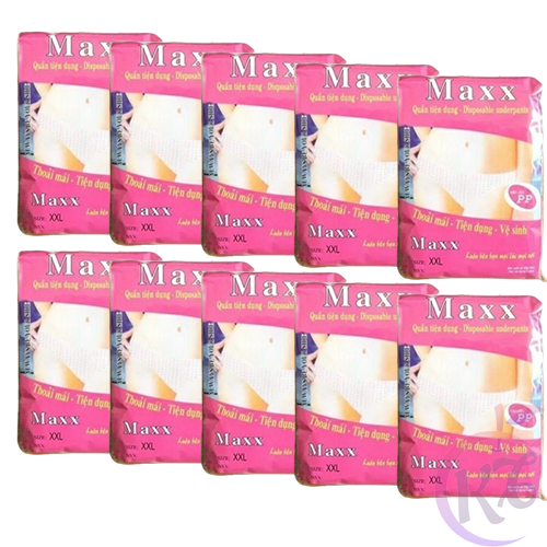 Combo 10 bịch quần lót giấy maxx size xxl - 5 cái/bịch - quần lót giấy dùng 1 lần cho mẹ sau sinh