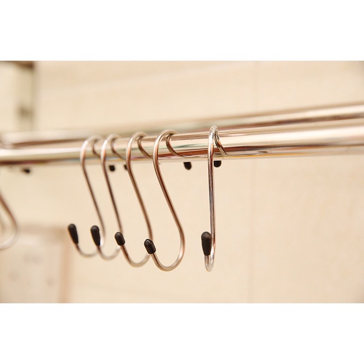 Bộ 4 móc treo đồ thép chữ s dài 7cm