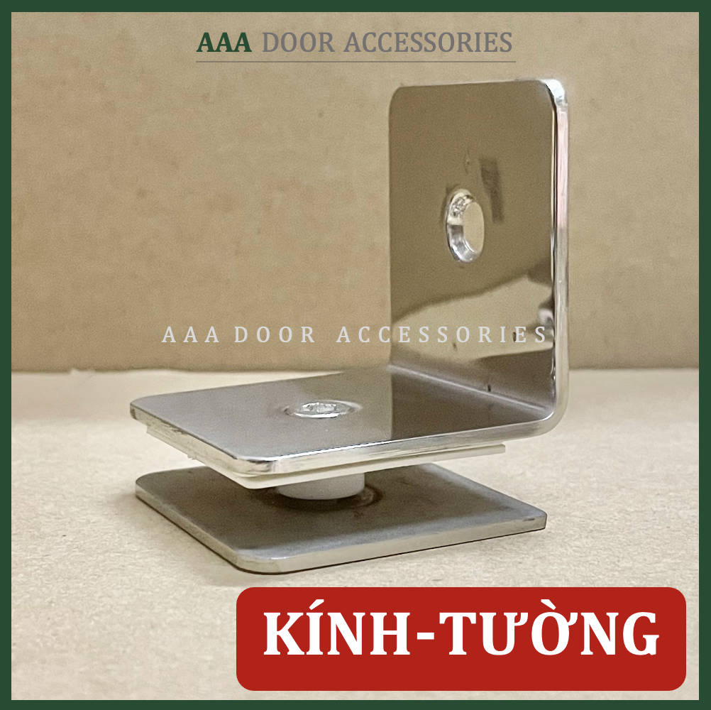 Bát inox 304 bắt kính cường lực với tường, kẹp kính 90 độ bắt kính và tường sus304