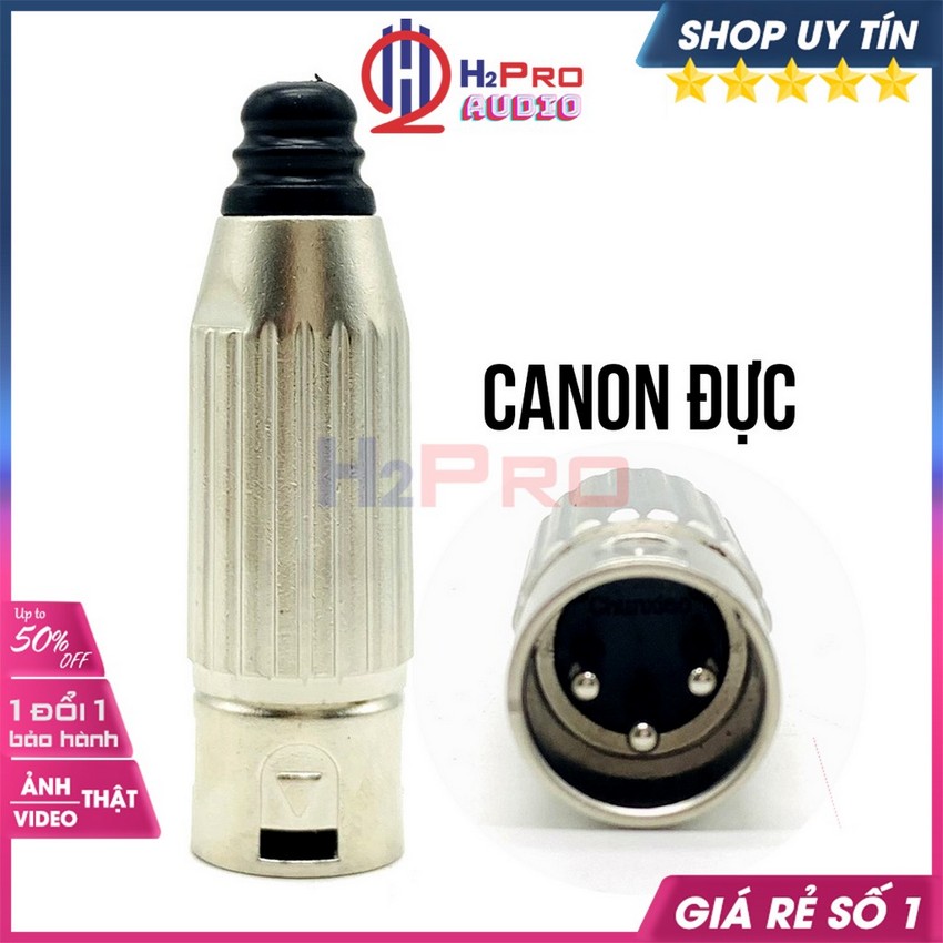 1 Đầu Hàn Canon Đực Cái Loại Đẹp, Hợp Kim Cao Cấp, Kết Nối Chắc Chắn, Jack Rắc Canon Xlr Đực Cái-Bh 12 tháng-H2Pro Audio