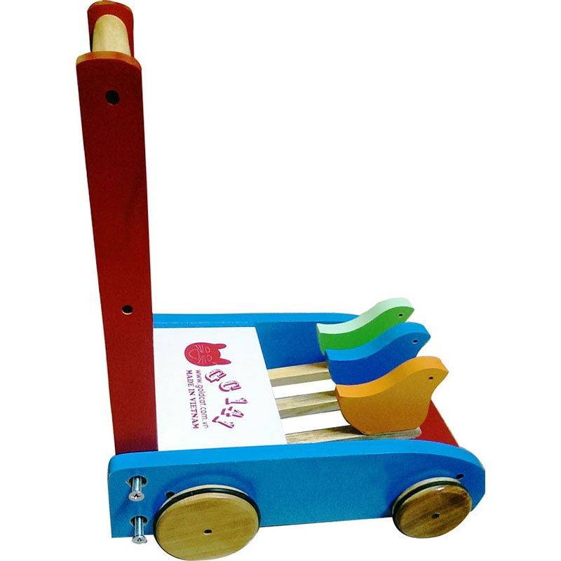XE TẬP ĐI 3 CON CHIM BẰNG GỖ VIỆT NAM