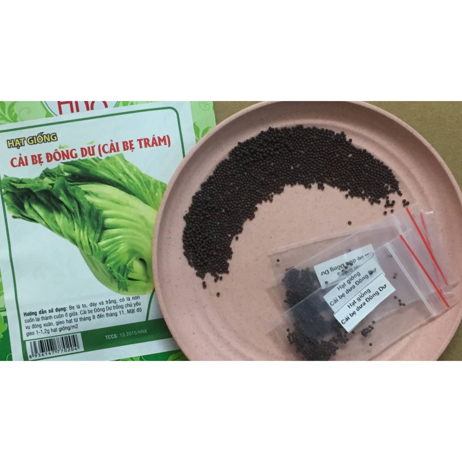 MA504 [Bán sỉ] - GÓI 50 Hạt giống rau cải bẹ dưa (cải bẹ đông dư)
