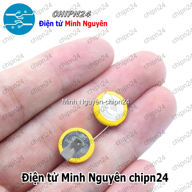 [1 viên] Pin vàng CR1220 Hàn chân Cắm - HH002326