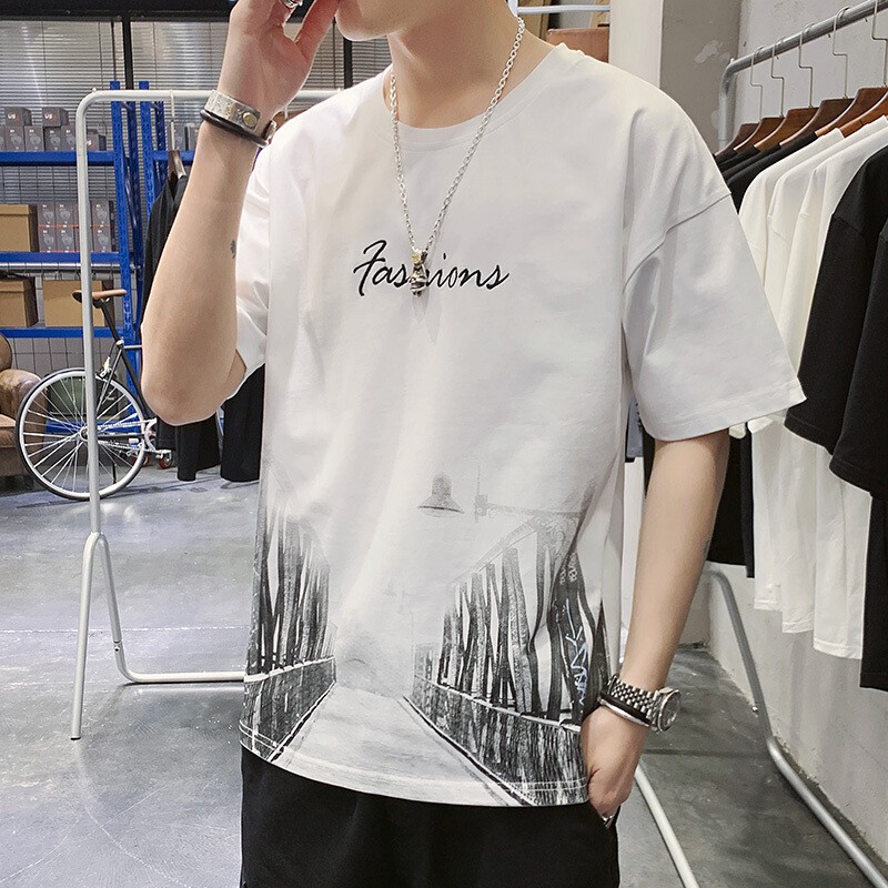 [ Deal Độc Quyền ] Áo Thun Nam  Cá Tính Trẻ Trung Năng Động NTD TOP NAM 203