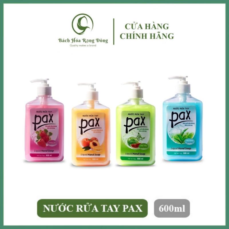 Nước Rửa Tay Pax 600ml Xà Phòng Rửa Tay Tạo Bọt Rửa Sạch Khuẩn 99,9% Dưỡng Ẩm Bảo Vệ Da Tay