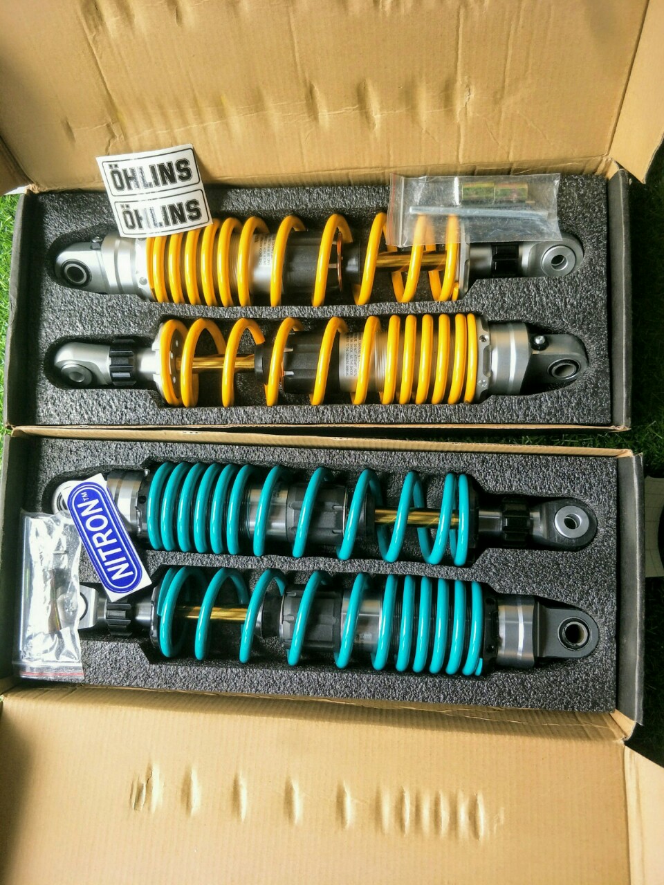 [HCM]CẶP PHUỘC OHLINS  NITRON KHÔNG BÌNH DẦU GẮN XE  SIRIUS TAURUS JUPITER