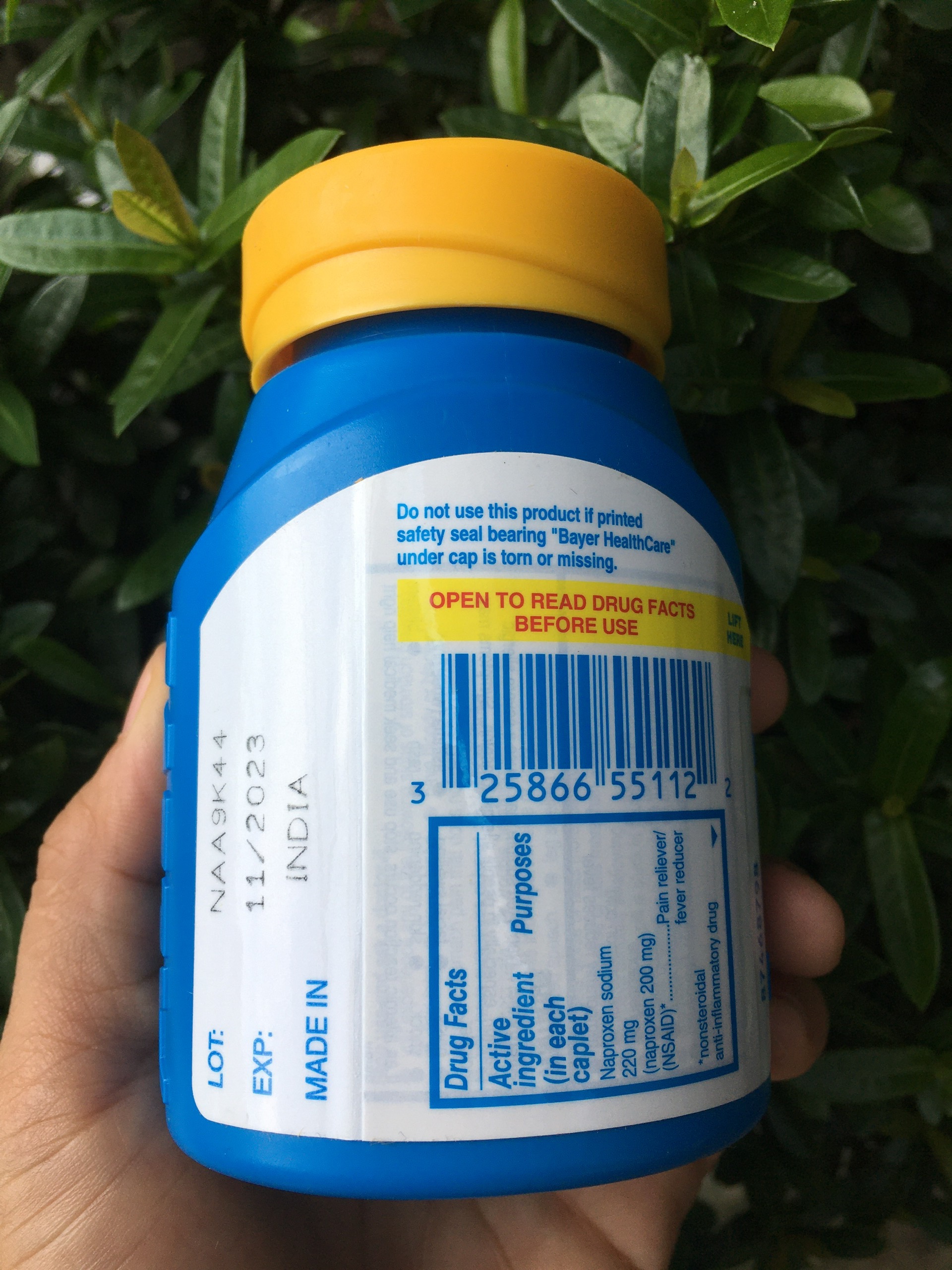 Aleve 220mg - 320 viên [Hàng Mỹ Chính Hãng]