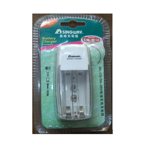 Bộ sạc pin aa / aaa / 9v singway sw-w14
