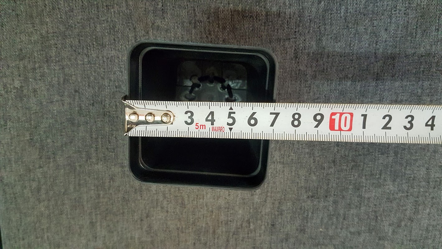 Combo 10 Chậu Vuông Trồng Sen Đá 7cm Màu Đen.