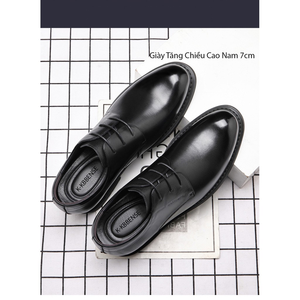 [HCM]Giày Tăng Chiều Cao Nam 7cm CS174