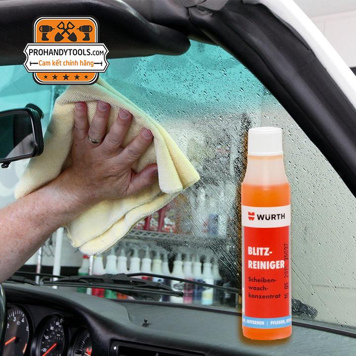 Nước Rửa Kính Chắn Gió Wurth Rapid Windscreen Cleaner 32ml (Độ đậm đặc 1:100, tương đương 3 lít dung dịch sau khi pha)