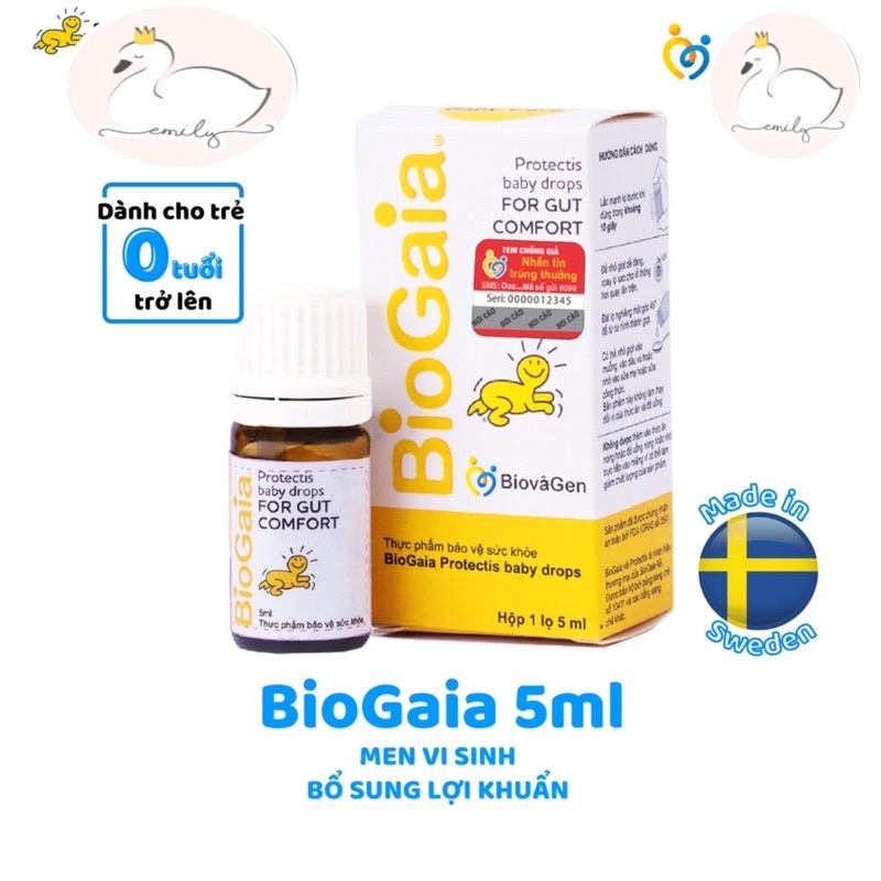 Men vi sinh BioGaia Thụy Điển 5ml