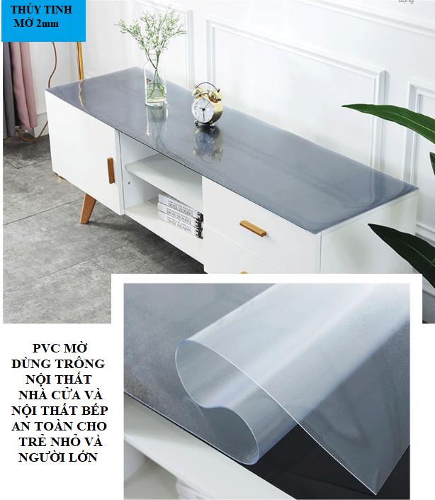 khăn trải bàn PVC mờ chống thấm cách nhiệt