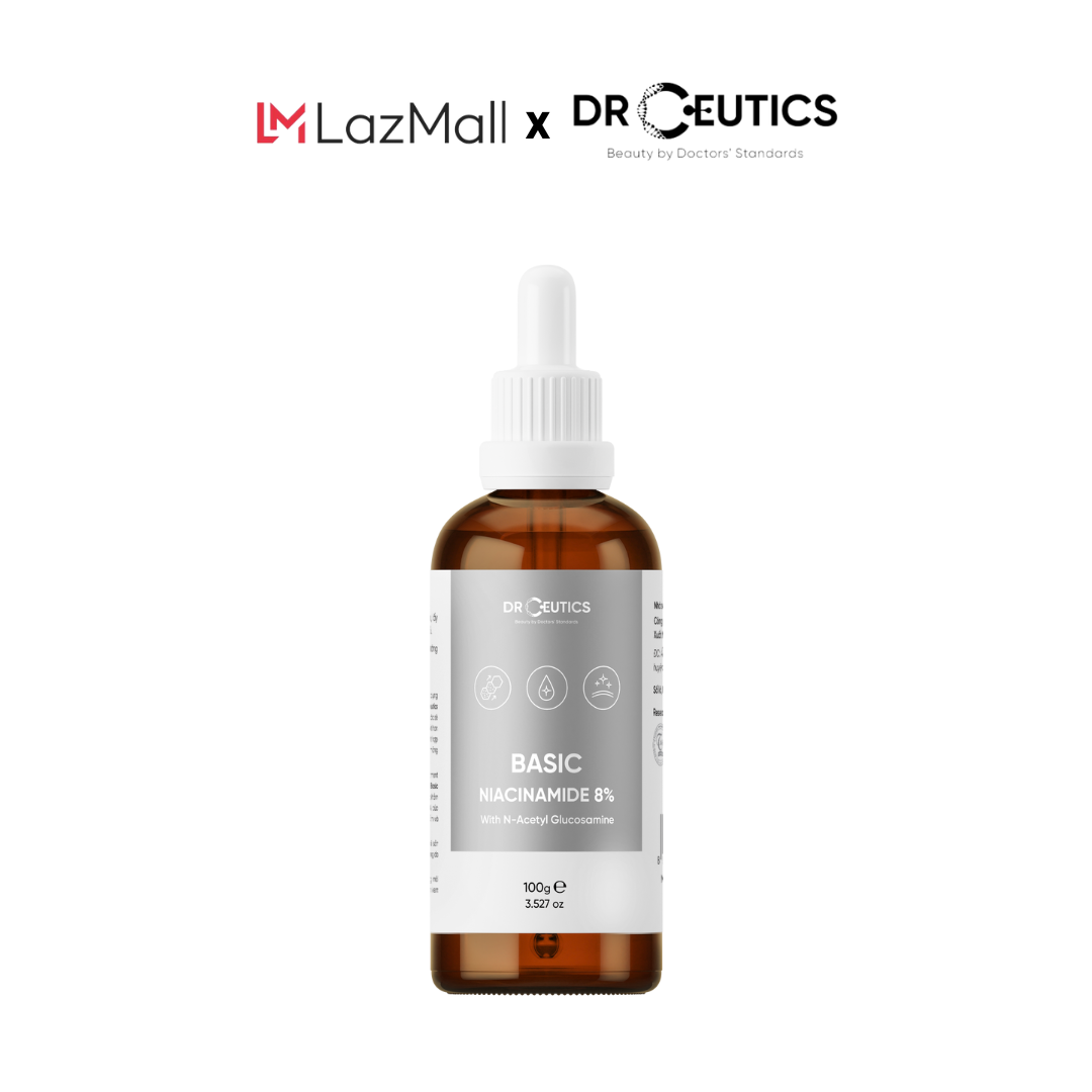 DRCEUTICS Tinh Chất Niacinamide Basic 8% DrCeutics Cho Da Dầu Mụn (30g, 100g)
