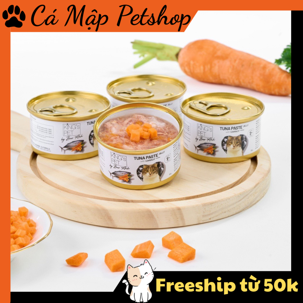 Pate cho mèo King s Pet by Bảo Anh, Pate KingPet Bảo Anh lon 80gr
