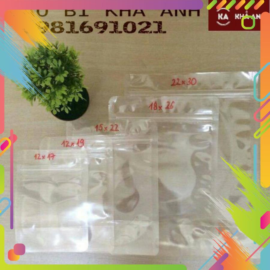 TÚI ZIP TRONG ĐÁY ĐỨNG (ZIPPER) - đựng khô gà cơm cháy[HCM]1kg