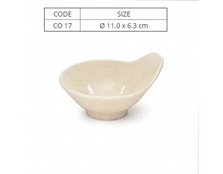 5 Chén Chấm Nhựa Melamine Vân Đá Kem Nhiều Size