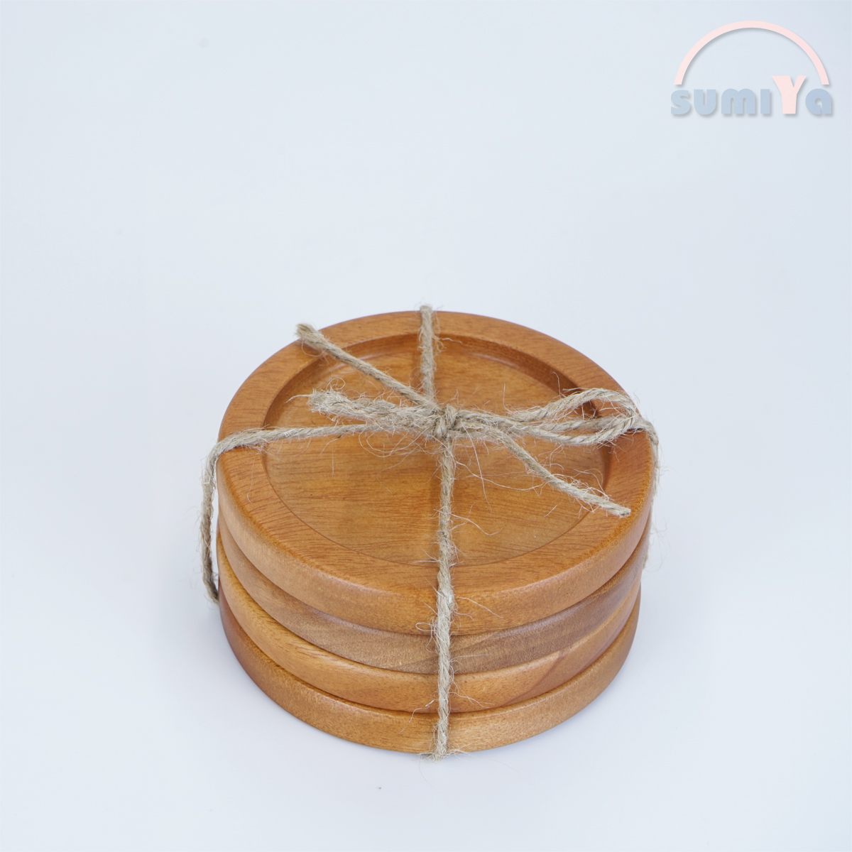 Đế lót ly bằng gỗ hình tròn