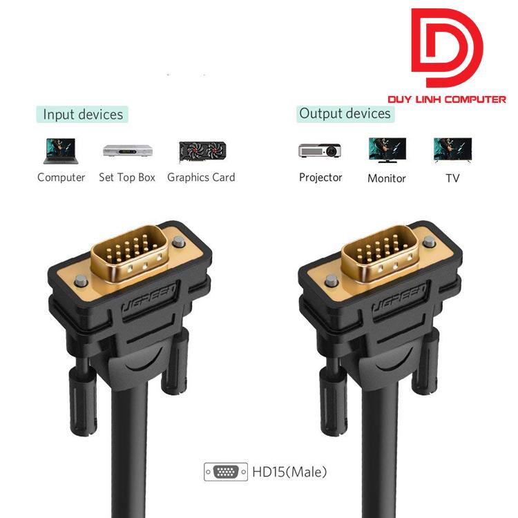 Cáp VGA Ugreen 11673 dài 1m chính hãng