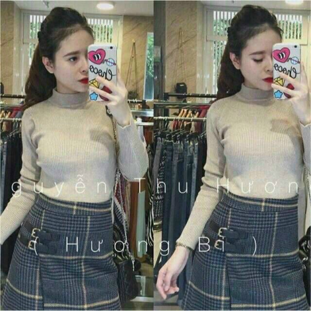 [TRENDING] Áo Thun Lụa Tay Dài Cổ Lọ Siêu Xinh TTVV0284