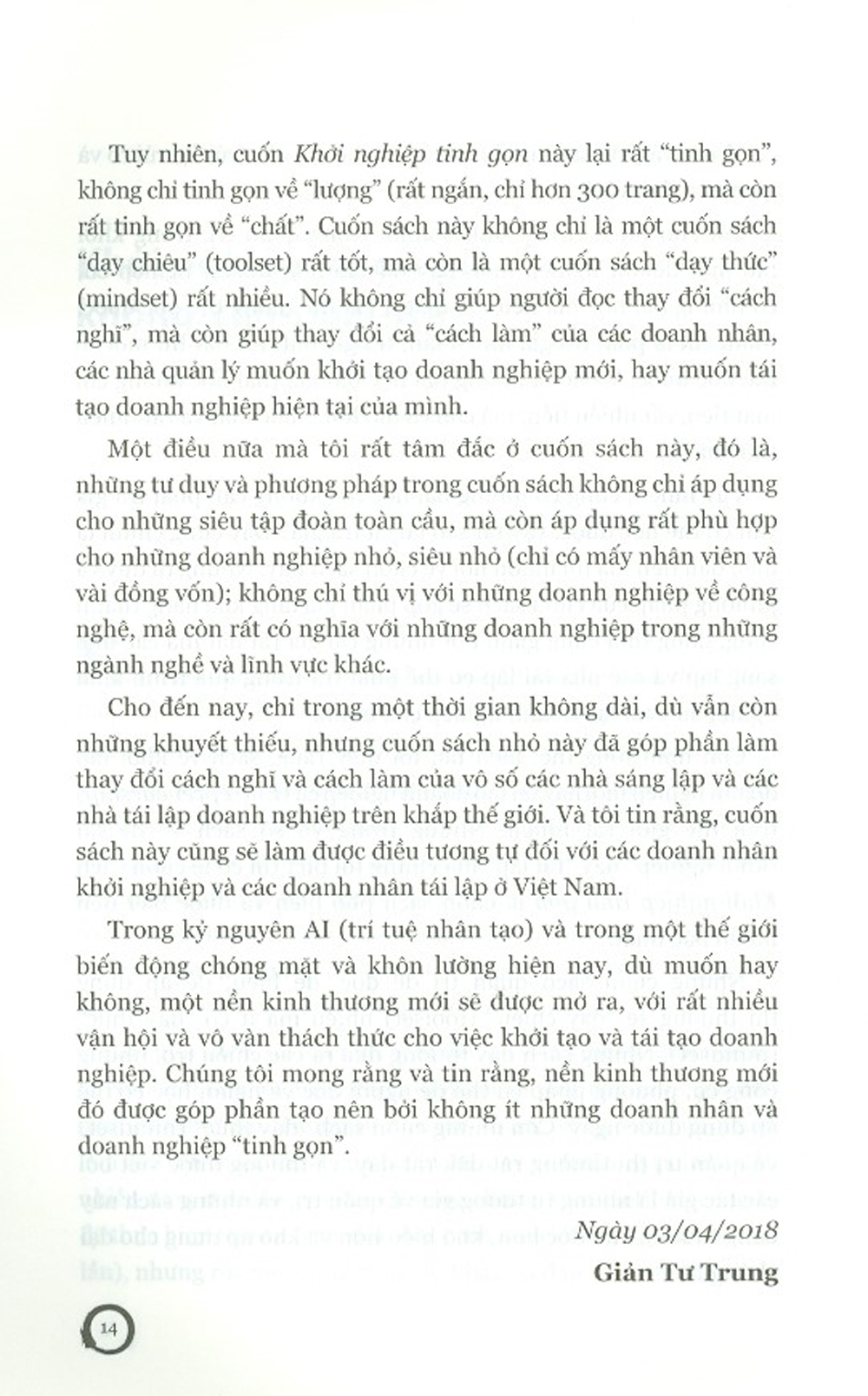 Khởi Nghiệp Tinh Gọn - The Lean Startup