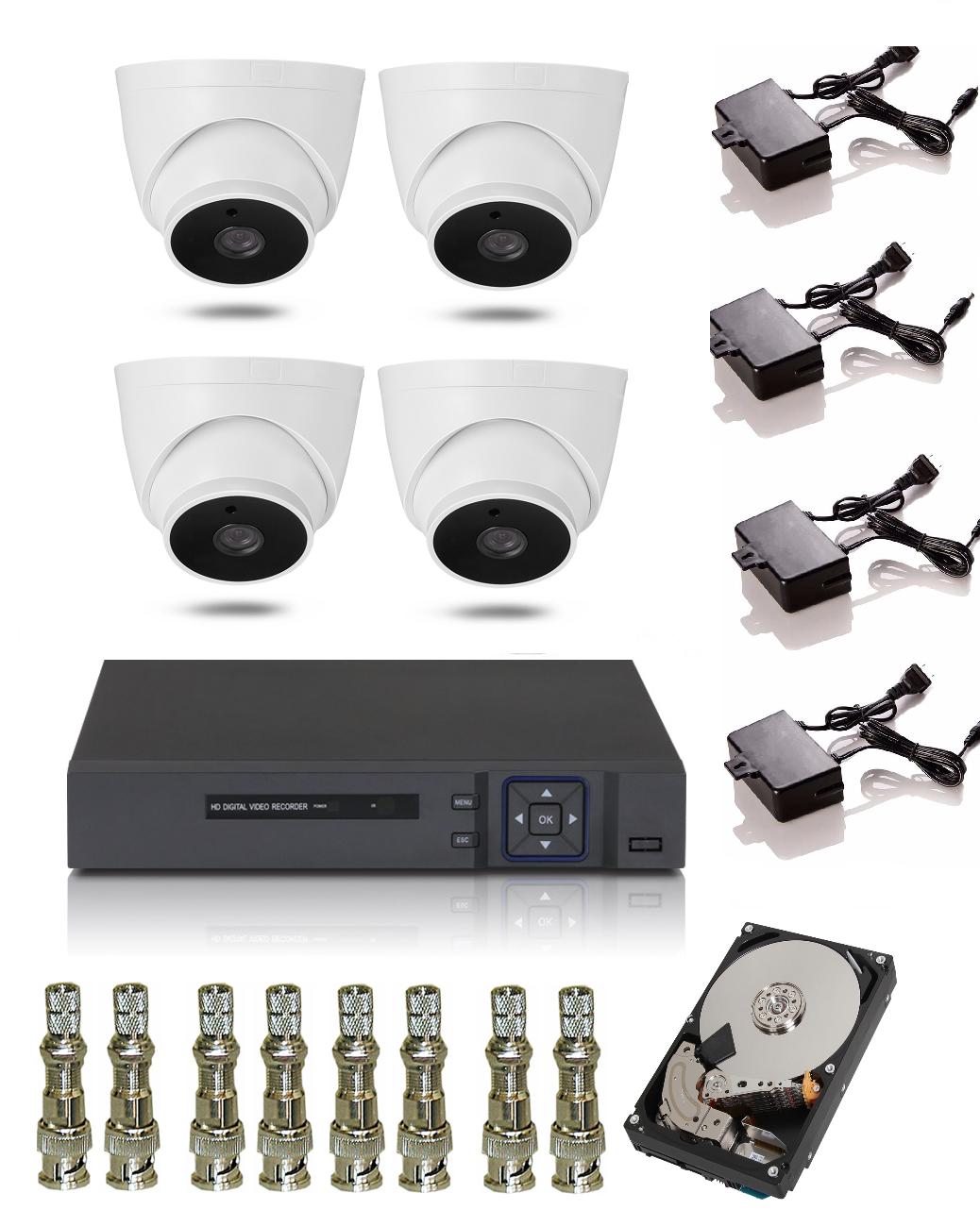 Bộ 4 camera ahd elitek eca-10813 - đầu ghi elitek + ổ cứng 250gb