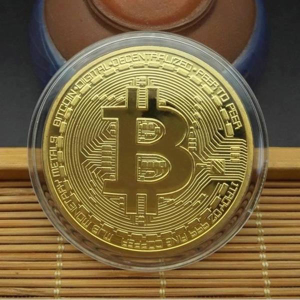 [HCM]Đồng Tiền May Mắn Mạ Vàng Bitcoin H008