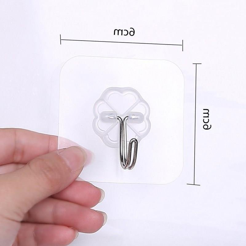10 MÓC DÁN TƯỜNG CHỊU LỰC TRONG SUỐT- SỈ LẺ SIÊU RẺ MÓC TREO DÁN TƯỜNG