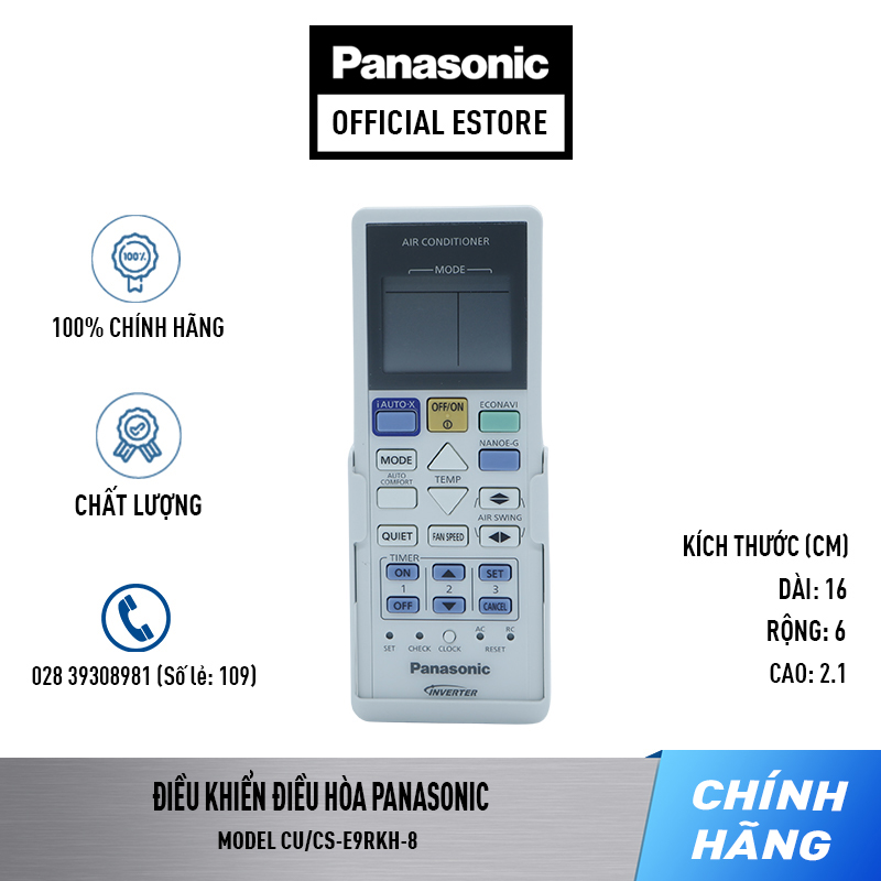 Điều khiển điều hòa panasonic cs-e12rkh-8/cs-qe9rkh-8/cs-qe12rkh-8/cs-qe18rkh-8/cs-qe24rkh-8/cs-e18rkh-8/cs-e24rkh-8/cs-e9rkh-8 – remote panasonic cwa75c4589