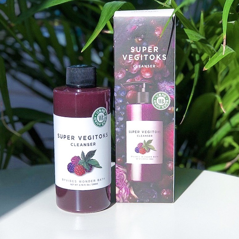 Sữa rửa mặt rau củ Super Vegitoks Wonder Bath chai 300ml Hàn Quốc
