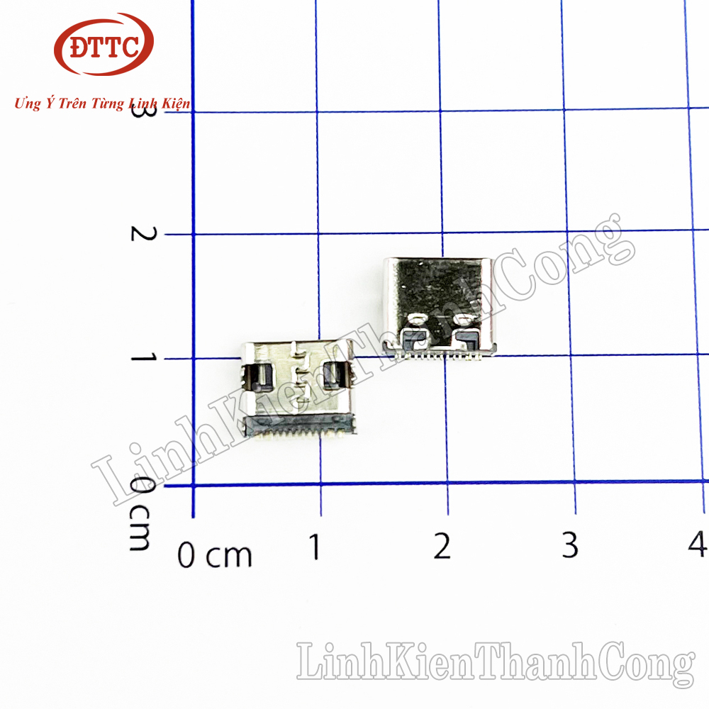 Chân sạc cổng usb 3.1 type-c 16p 16 chân smd
