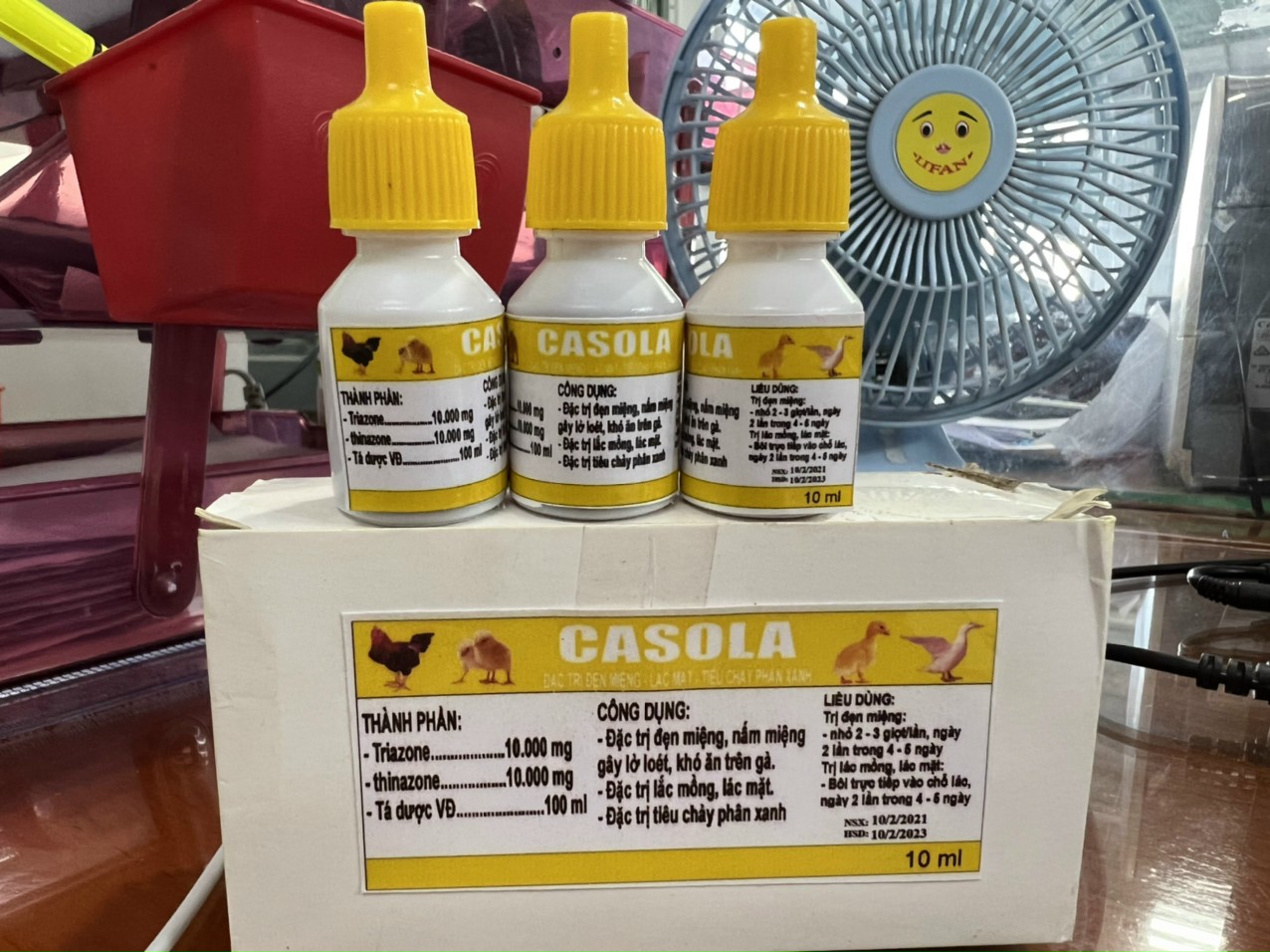 Casola đặc tr.i nấm họng, đẹn miệng, nấm mồng, lác mặt cho gà đá 1 lọ 5ml