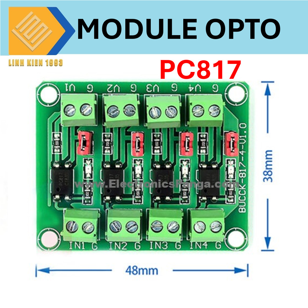 Module opto cách ly 4 kênh pc817 loại tốt