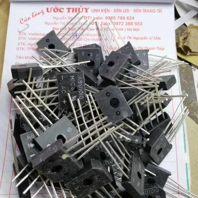 50 con điot cầu 4 chân KBU 1010