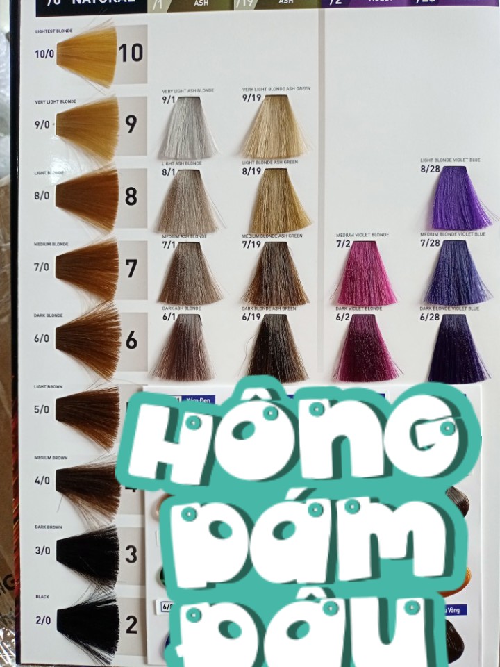 63 mã Màu nhuộm tóc Yourway 100ml [Giá trên không có oxy trợ nhuộm và không có bao tay]