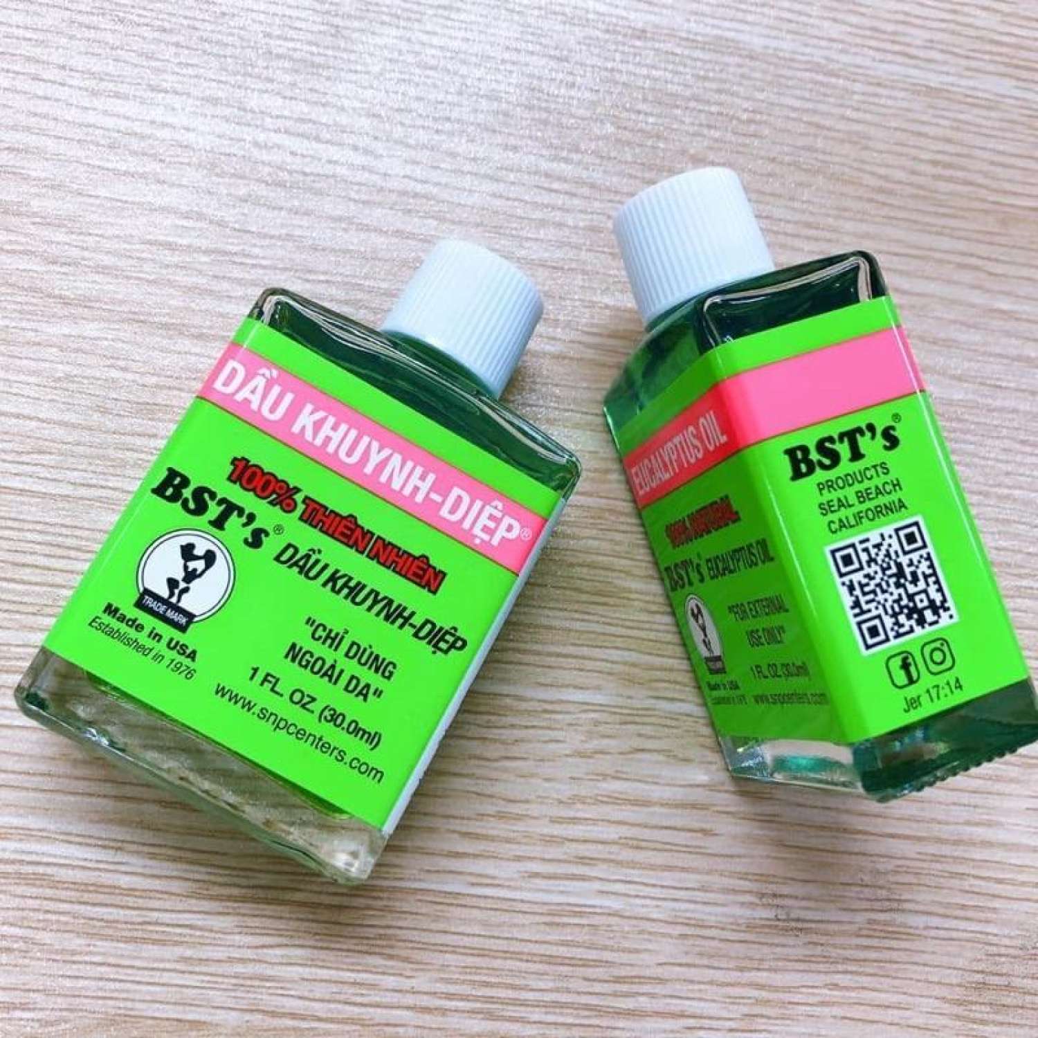 Dầu khuynh diệp mỹ bst's eucalyptus oil 30ml