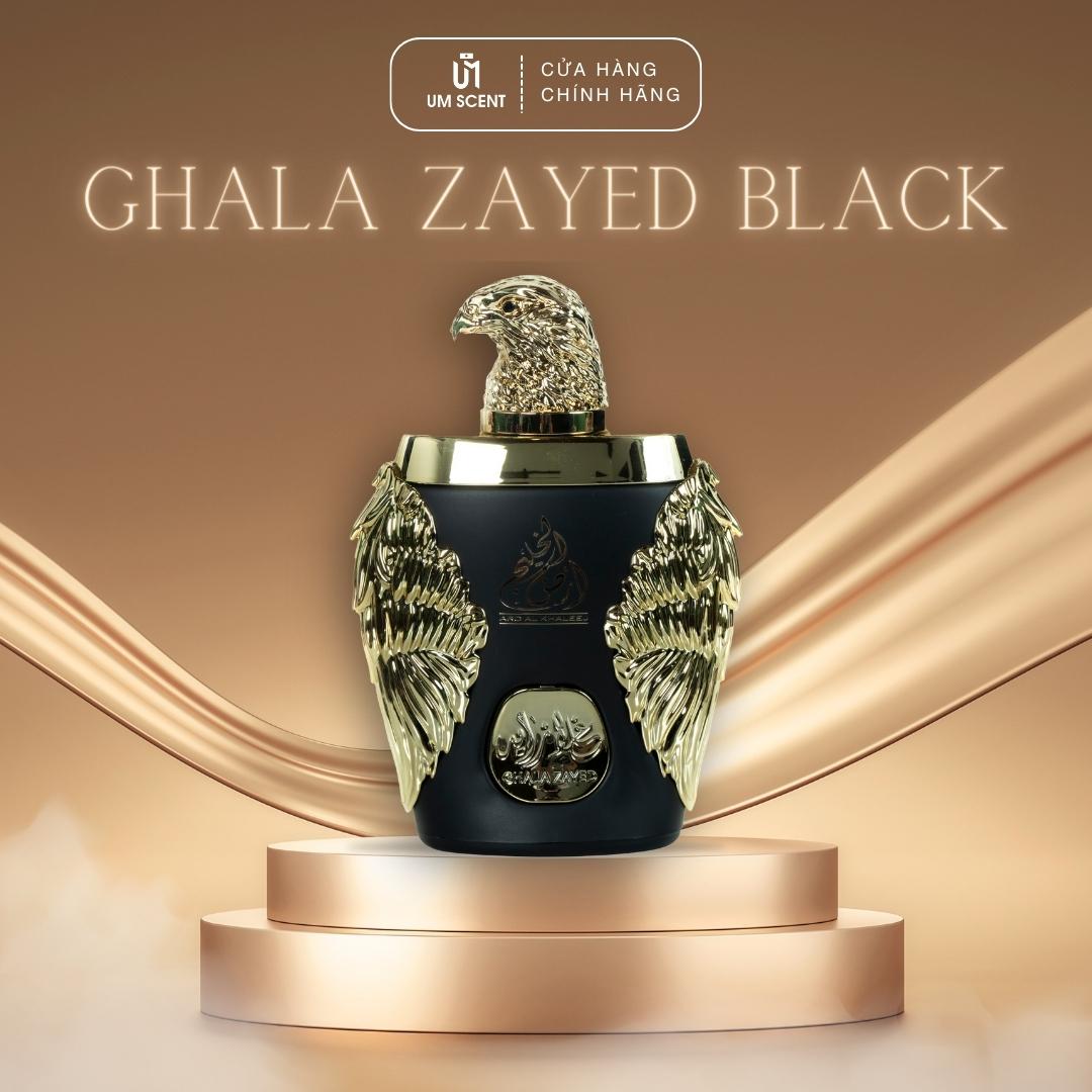 Nước Hoa Nam Ghala Zayed Black 100ml & 10ml