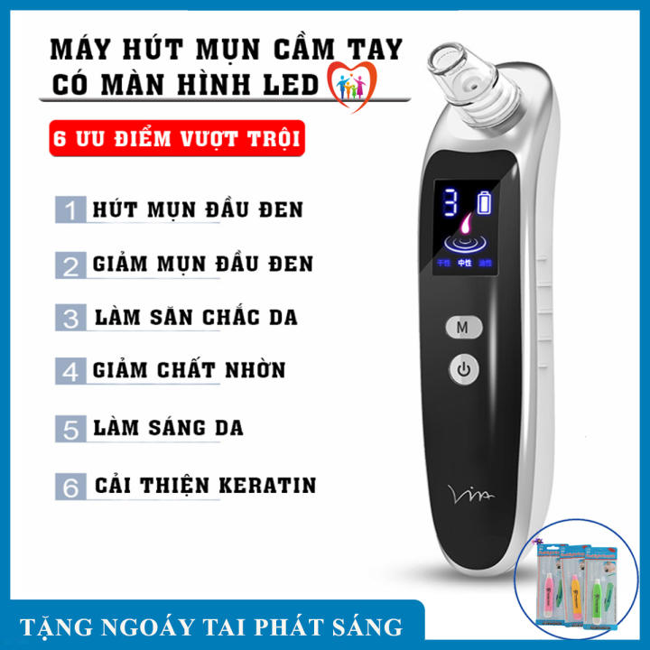 Bookstore 149 Máy Hút Mụn Cầm Tay Màn Hình LED Cao Cấp, Chăm Sóc Da Mặt Hiệu Quả, An Toàn