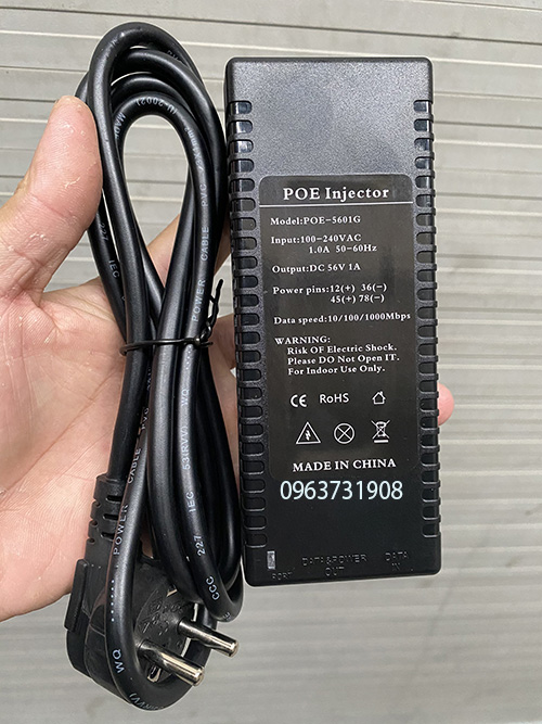 Bộ cấp nguồn poe 56v 1a