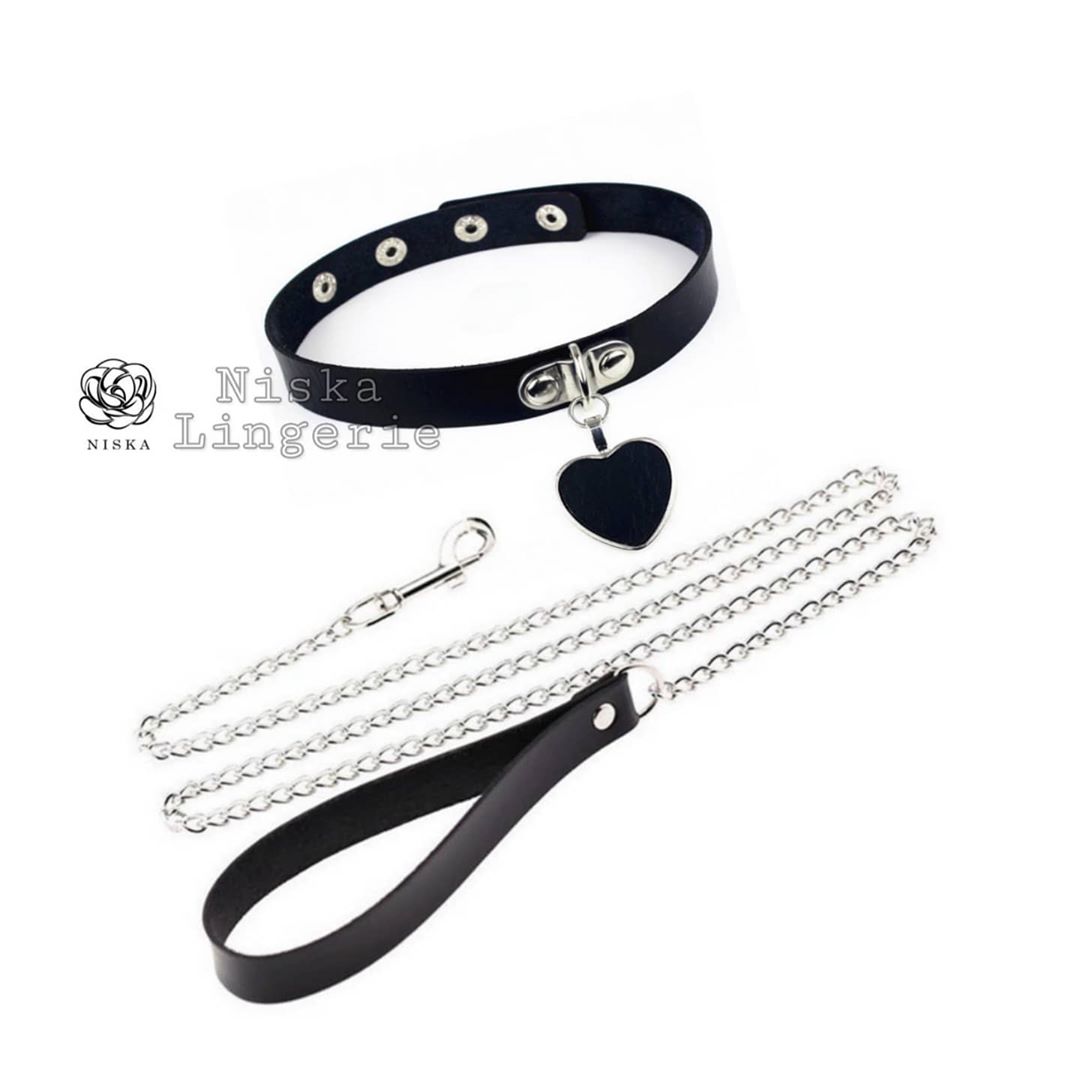 Vòng cổ tim kèm dây xích - Mã M16
