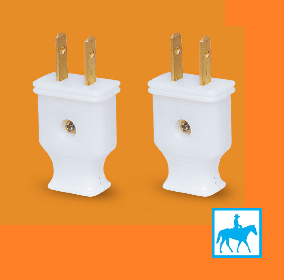 Bộ 2 Phích Cắm Điện Chân Dẹt và tròn