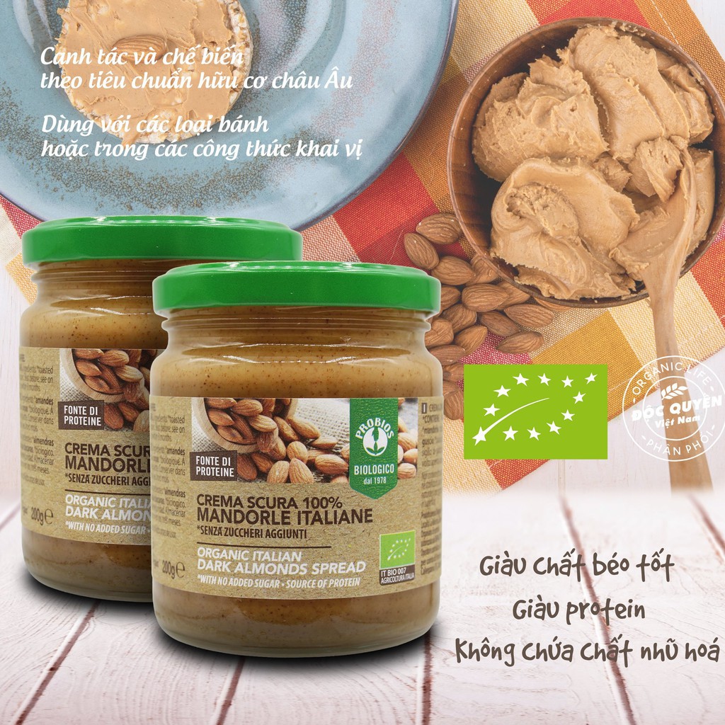 [ProBios] Bơ Đậu Phộng Hữu Cơ 200g Organic Peanut Butter