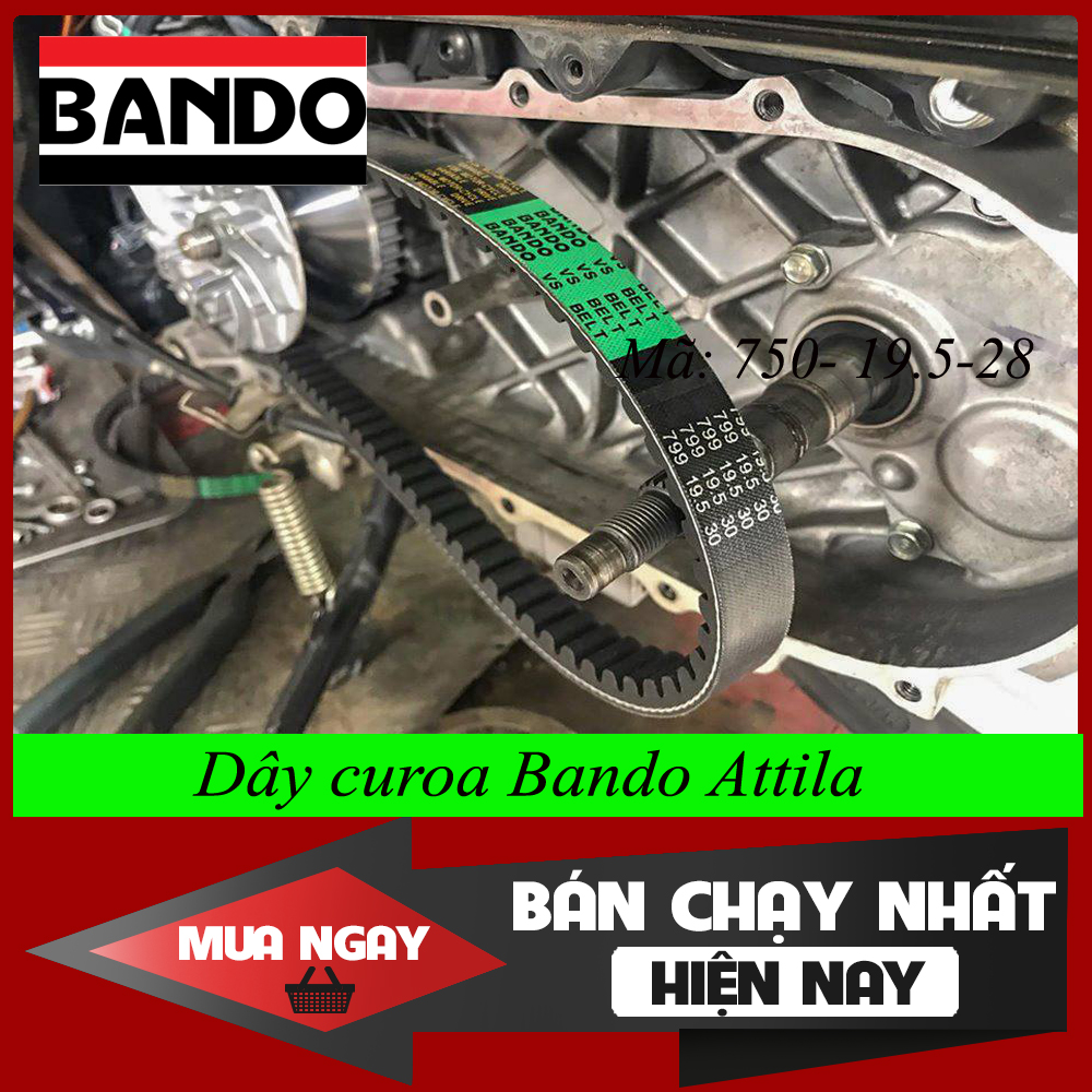 Dây curoa Bando xe máy Attila (Mã số 750- 19.5-28).
