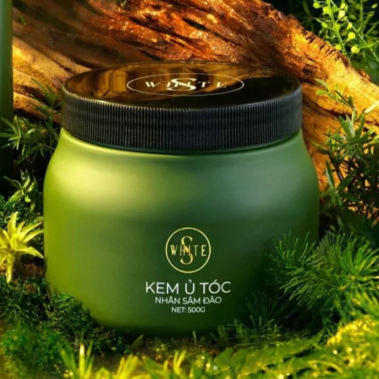 [ Kem Ủ Tóc Swhite ] Kem Ủ Tóc Hấp Dầu Lạnh Nhân Sâm Đào Swhite 500g - Giúp Tóc Mềm Mượt