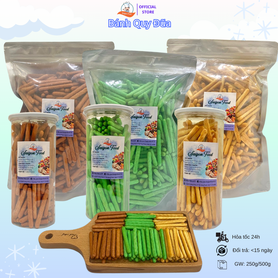 BÁNH QUY ĐŨA MẶN - THƠM NGON - GIÒN TAN