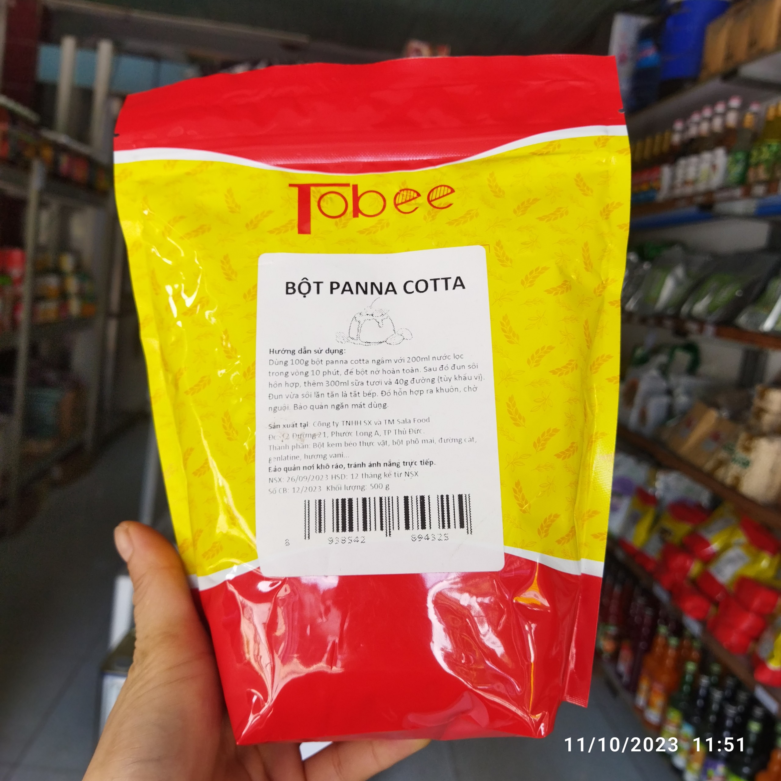 Bột Làm Panna Cotta Tobee 500g - Bột Làm Bánh