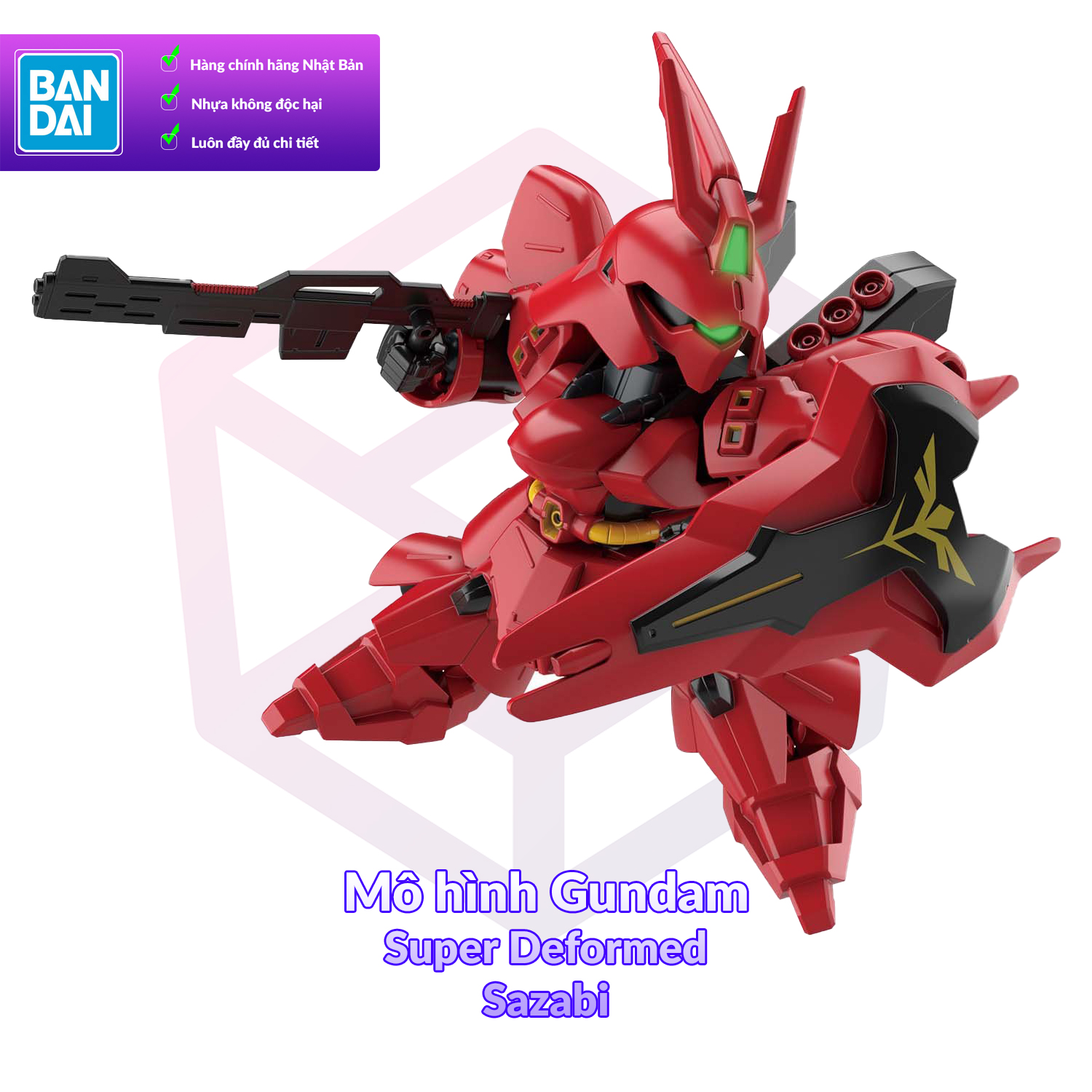 [7-11/12 VOUCHER 8%]Mô Hình Gundam Bandai SD MSN-04 Sazabi EX Standard MS Gundam [GDB] [BSD]