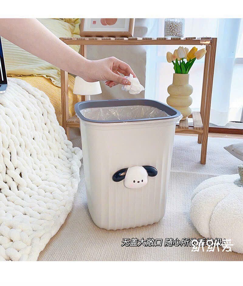 Thùng Rác, Thùng Đựng Rác Mini Để Văn Phòng Phòng Ngủ Tiện Lợi Có Kèm Gấu Xinh Xắn P.C