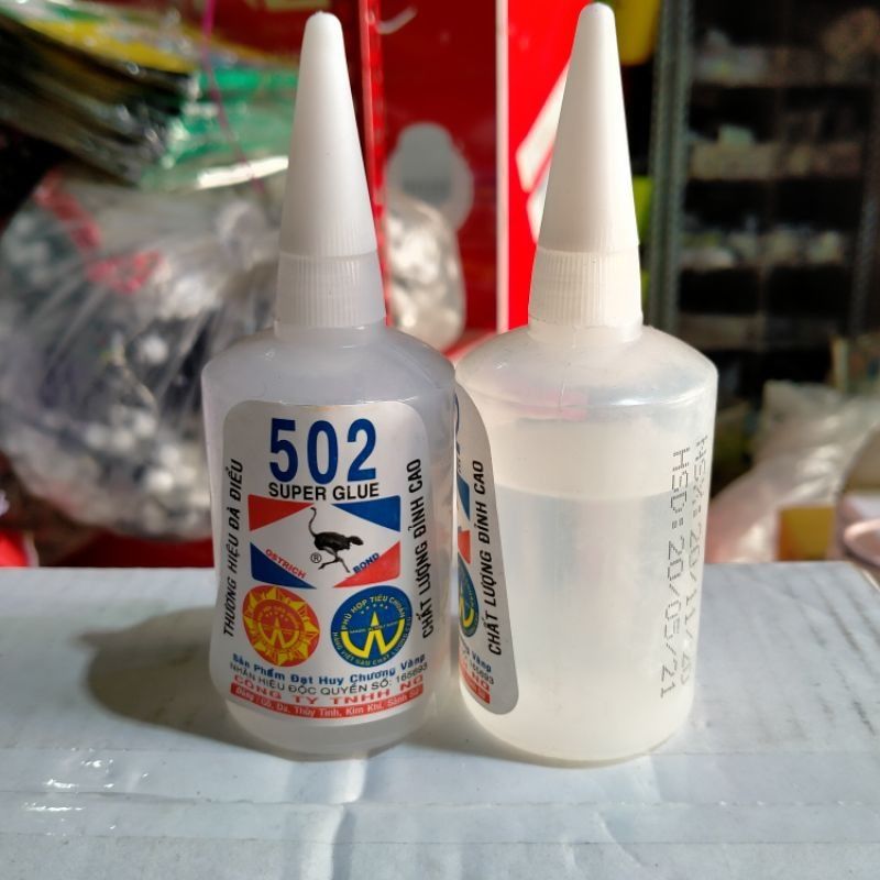 keo dính sắt- keo 502 chai lớn