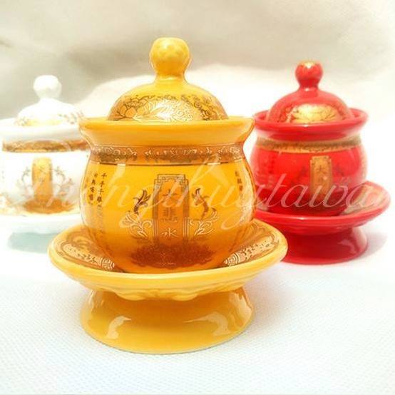 Chum ly nước có nắp Bàn thờ Phật (mẫu khắc kinh phật)